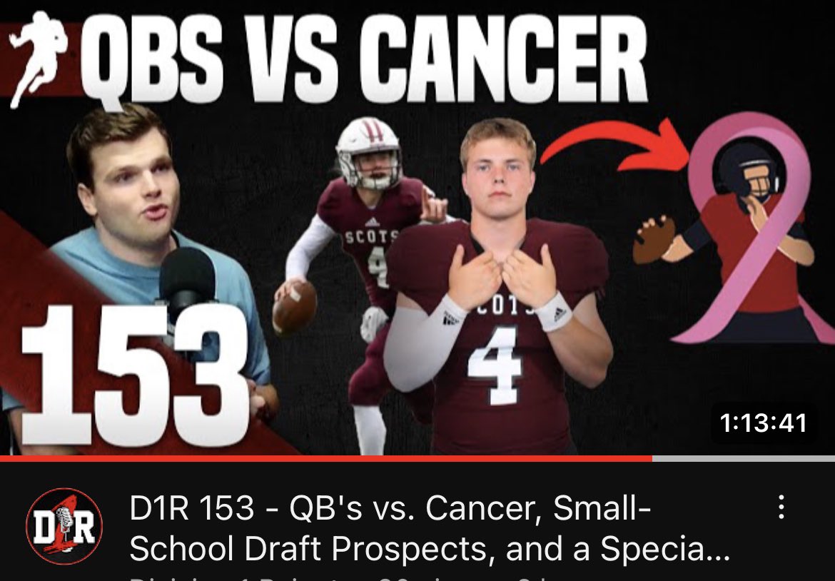 Check out the new episode ⬇️ @CarterStJohn2 has a great thing going with @qbsvscancer 🤝