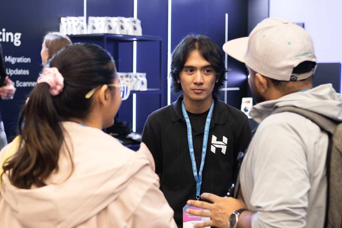 Hostinger's tweet photo. Throwback to an incredible weekend at #WordCampAsia in Taiwan! 🇹🇼 

The time flew by meeting amazing people, gathering insights, and chatting with business owners. We're thrilled to spotlight our client’s business with “WordPresso” - homemade roasted beans by Tino Tu from @douzhai_coffee, powered by Hostinger & WordPress.

Thanks to all who made this event unforgettable. Stay tuned for the next WordCamp in Torino, Italy! ✨🌟 #WCAsia #WordPress #WebHosting