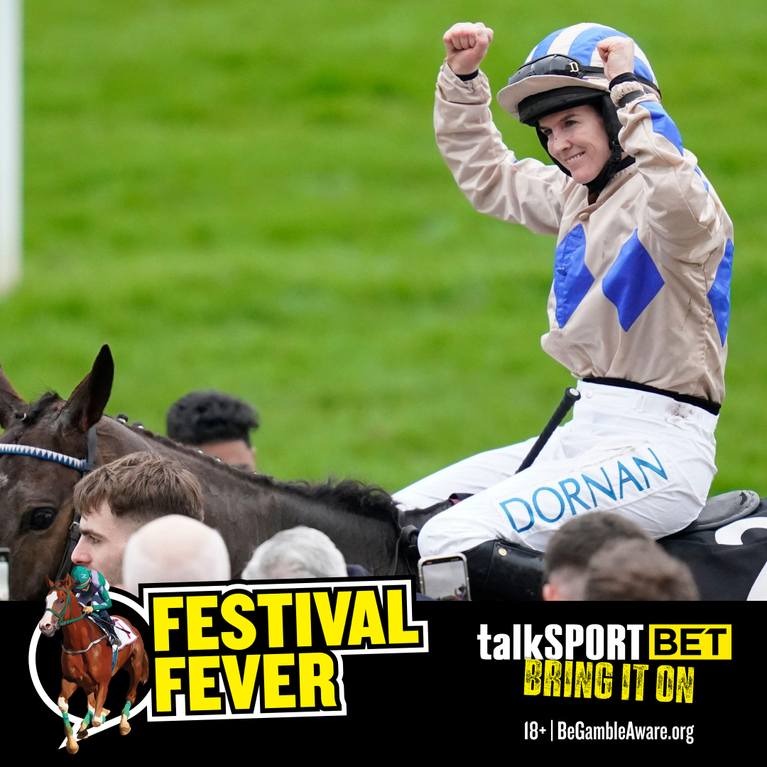 talksportbet's tweet photo. The first female winner of the Champion Hurdle.

The first female winner of the Grand National.

The first female winner of the Gold Cup.

The first female winner of the Champion Chase.

Rachael Blackmore. 👑🏇

#CheltenhamFestival https://t.co/MIx9VXT8JL