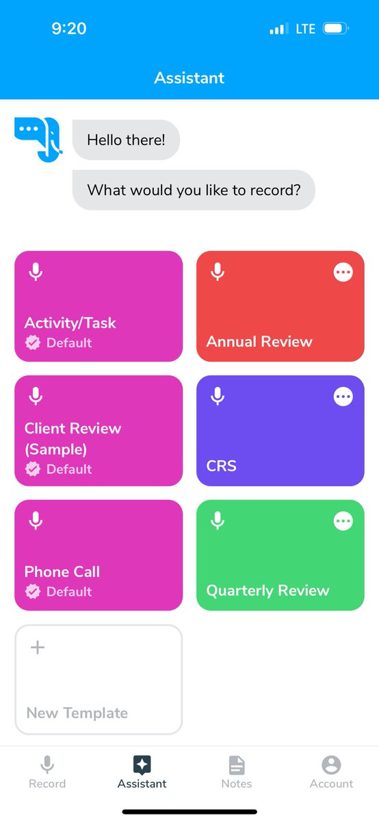 Love the topic of #advisor frustration from Natalie Wolfsen of incomplete tasks. At @MobileAssistant we get that, and created an Assistant template tool built into our TalkIt+ mobile app to keep you on task when documenting those client meetings.  #OrionAscent #fintech