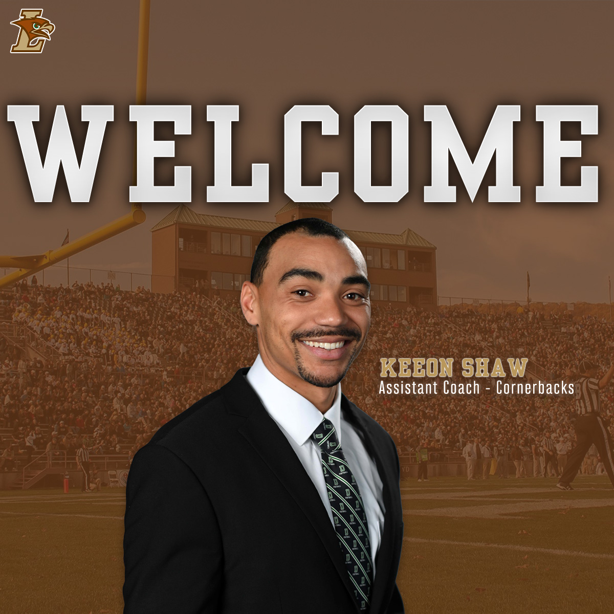 Excited to welcome @CoachKeeonShaw to #TheNest as Lehigh's new cornerbacks coach! lehighsports.com/news/2024/3/13… #GoLehigh
