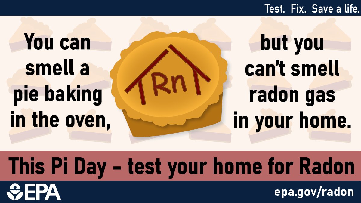 UkyRadon's tweet photo. Unlike pi(e), #radon often goes unnoticed.  #Test your home, know your level &amp; protect yourself and your loved ones from the threat of #LungCancer! #ProtectAgainstRadon #AnyoneWithLungs @universityofky @ukynursing @UKCPH @UKMarkey @KYHealthAlerts @CHFSKy @EPA @KGSNews @StopRadon https://t.co/BX1oNpcUmf