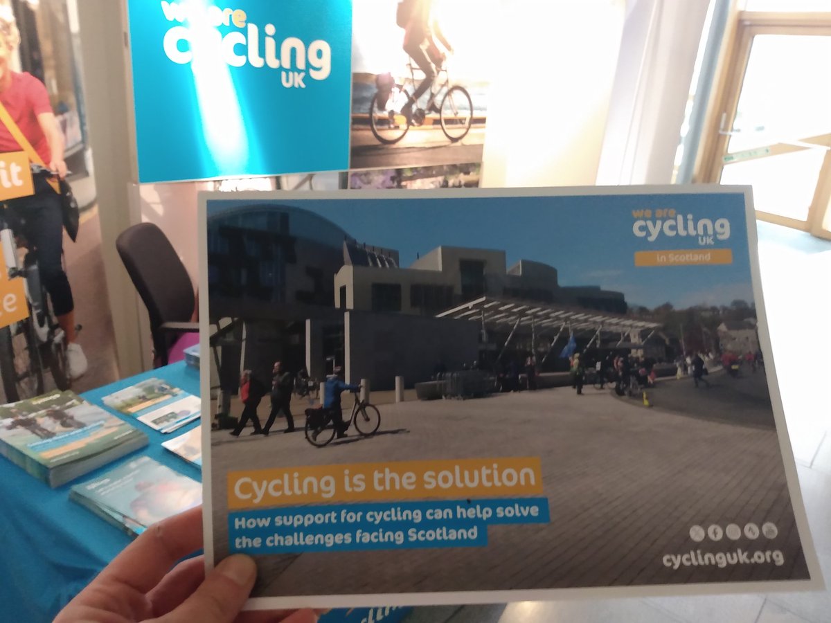 We have had another great day in @ScotParl meeting MSPs from across the spectrum of political parties and talking about the benefits of investment in #cycling. Just a few pictured below. #CyclingUKAtHolyrood