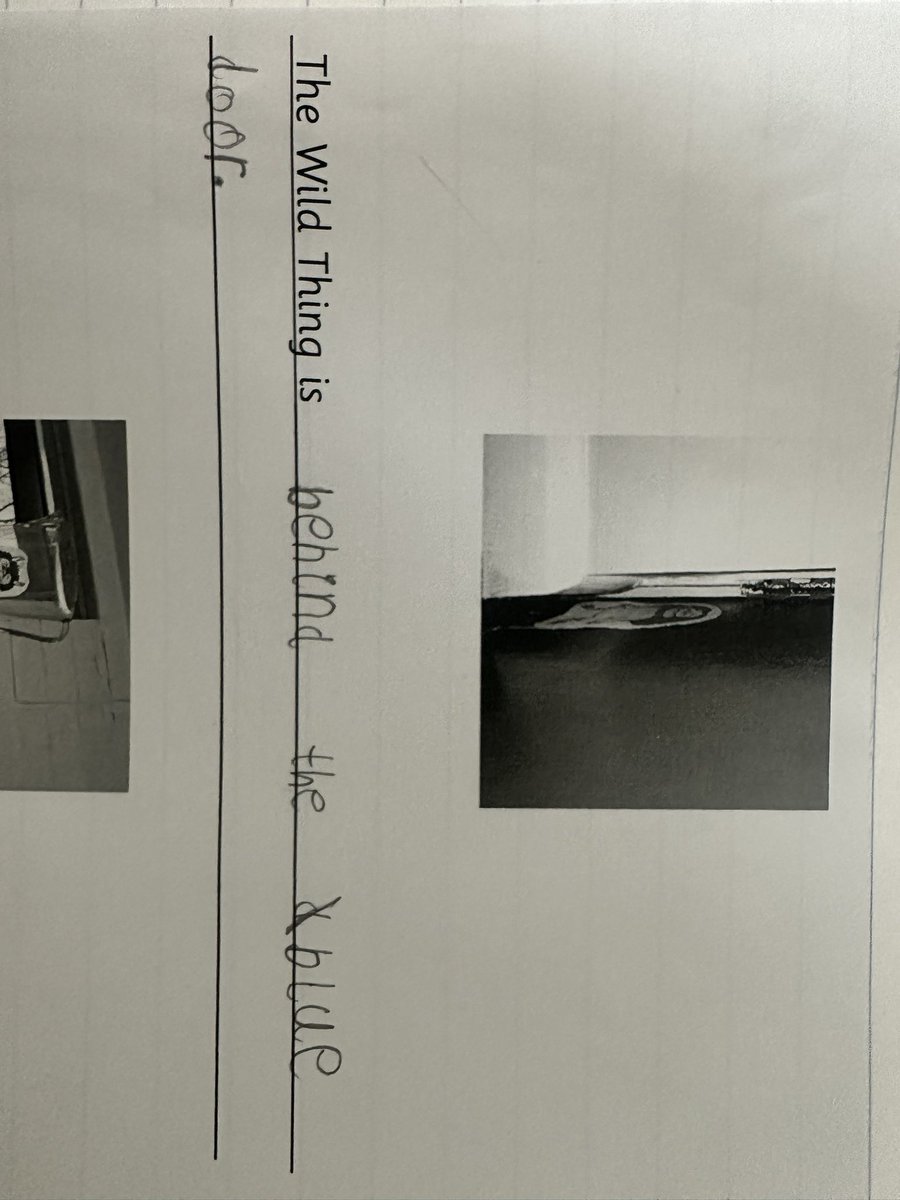 Today our children embarked on a thrilling expedition, as we scoured our school grounds in search of Wild Things!🧌 They wrote lovely sentences with prepositions, unraveling the mystery of where the creatures were hiding!