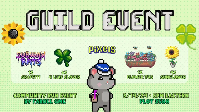 FarollGMC's tweet photo. En efecto. No paramos!!!

¡Mañana 🫡! Evento x @SubwayRatsNft 

- Sorteo de UGCs, vinos y sorpresas. 😍🤯

✅Like + RT + Etiqueta a un amigo con quien quieras venir al evento o que quiera llevarse uno de los premios 🧐

Y nos vemos mañana en Stream! 
Land 3588 
Hora: 5pm 🇨🇴🇵🇪 6 pm 🇻🇪 7 pm 🇦🇷

⤵️🥵
https://t.co/YvQyvFzYz0