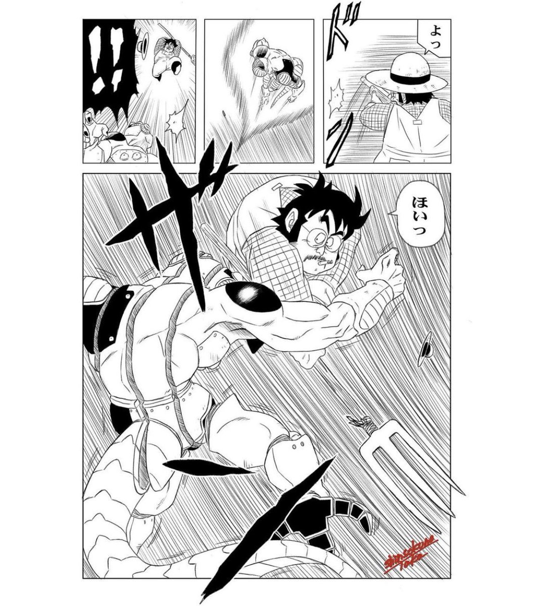 最近は、全く投稿用のイラストを描いていないので 過去絵を…

鳥山先生、イジってごめんなさい。

尊敬してます。 