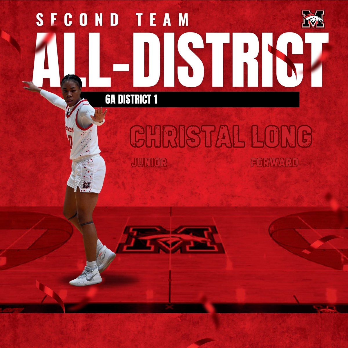 Post Season Awards 🚨🚨
6A District 1

Second Team All-District:
Christal Long 

Congratulations Christal on being named SECOND TEAM. The inside presence we needed and a BEAST on the boards. 

We are proud of you! <a href="/Christallong_14/">Christal</a> 

#GID #InsideOut