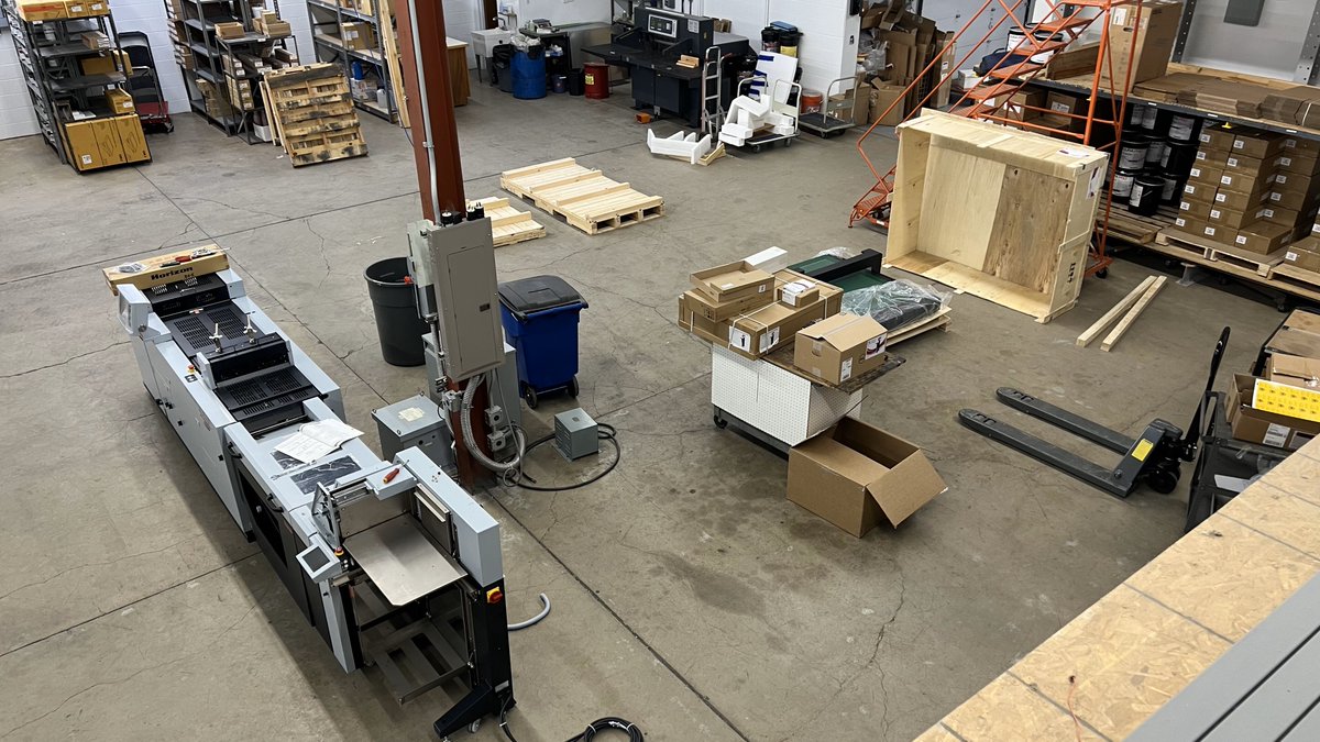 MidStateLitho's tweet photo. Precision delivered! ๐ ๏ธ Swipe to see our latest Horizon machines setup for a quality check before delivery. It's all in the details, and our factory trained technicians deal with these details every day! #MidStateLitho #HorizonQuality #PrintPerfection #SetupSuccess https://t.co/jR1GEaI43F