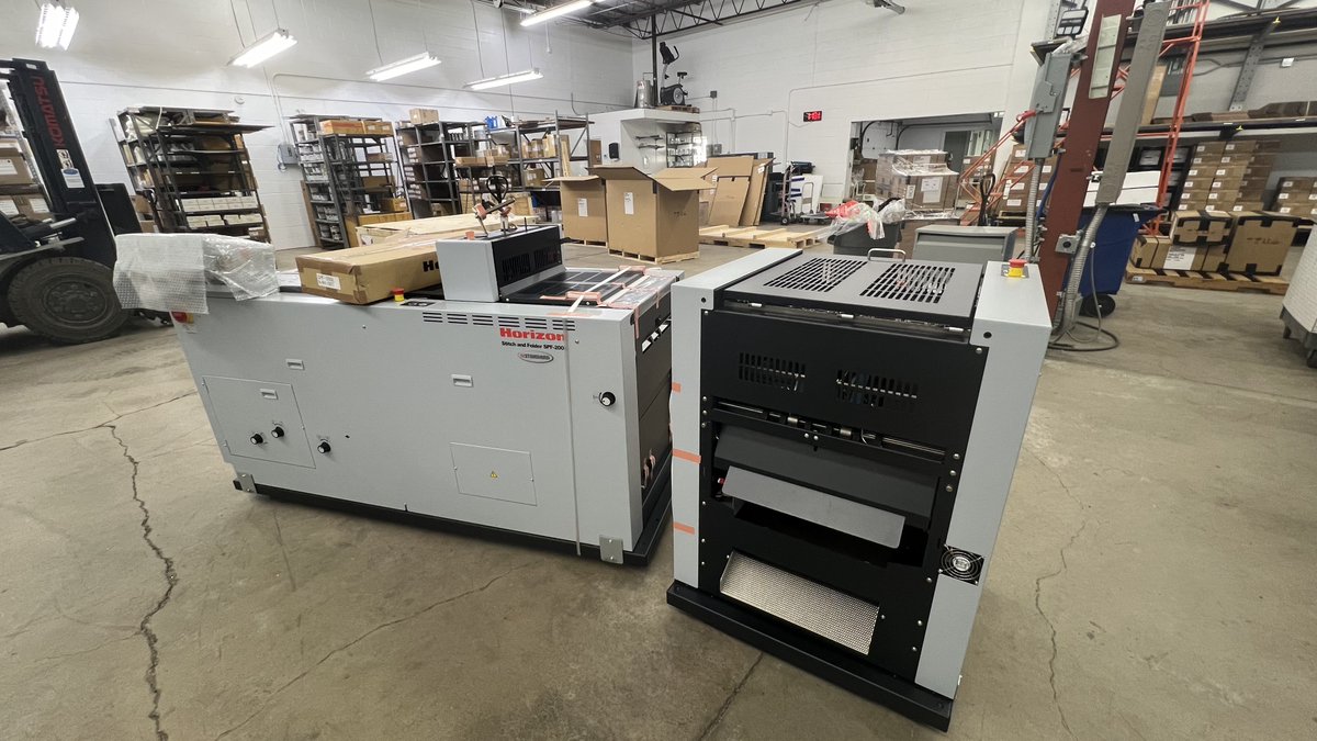 MidStateLitho's tweet photo. Precision delivered! ๐ ๏ธ Swipe to see our latest Horizon machines setup for a quality check before delivery. It's all in the details, and our factory trained technicians deal with these details every day! #MidStateLitho #HorizonQuality #PrintPerfection #SetupSuccess https://t.co/jR1GEaI43F
