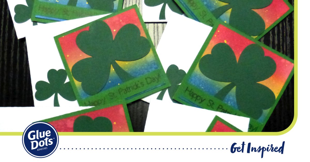 Spring means St. Patrick's Day, and St. Patrick's Day means good-luck-letters! Make this clover craft and share with a friend — all you need is paper, Mini Glue Dots®, and colored ink. Use this craft to put a smile on someone’s face, see the guide here: tinyurl.com/2ujcs8kf