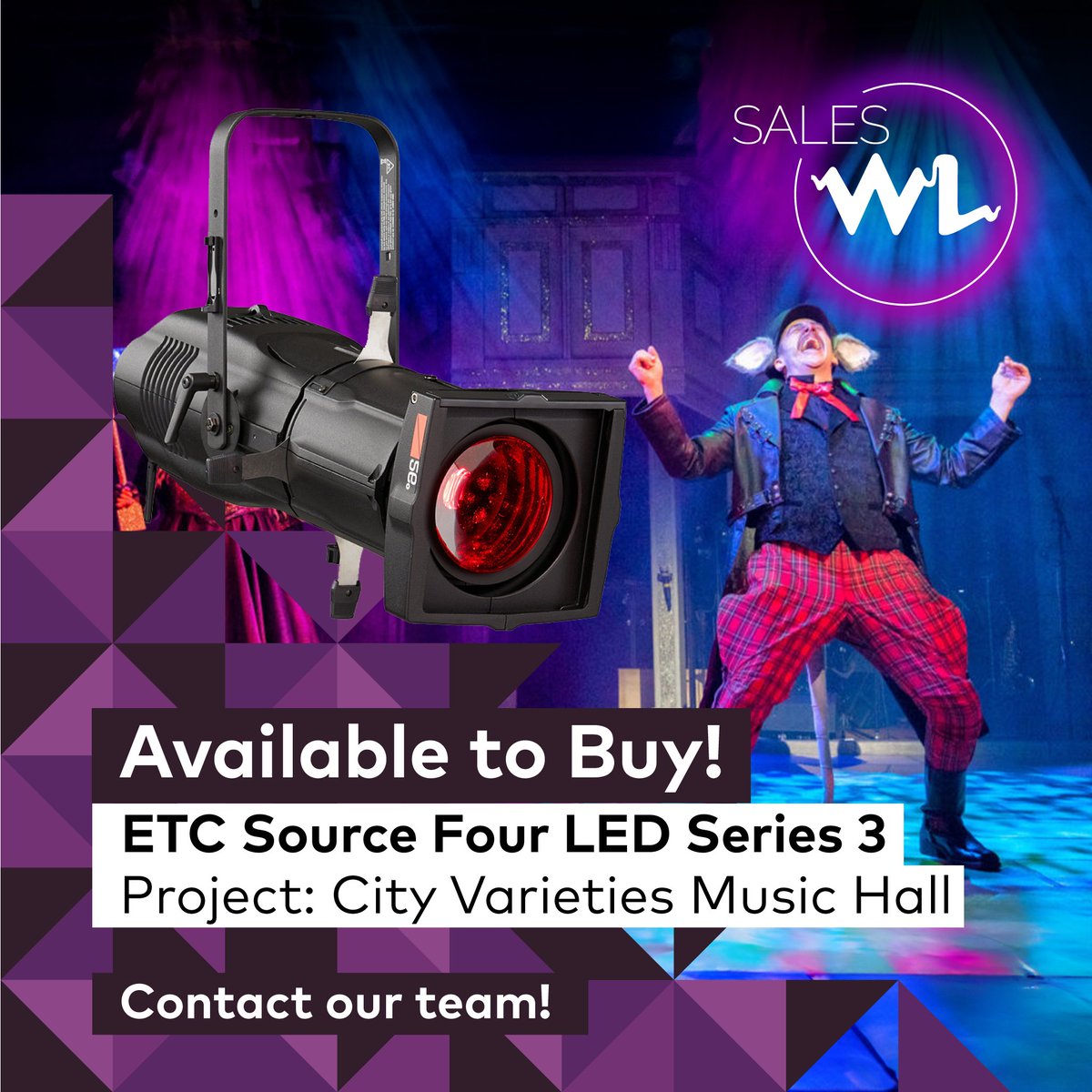 Available to Buy – @ETCInc Source Four LED Series 3 The Source Four LED Series 3 brings the brightest light to the stage with the Lustr X8 array for the most nuanced colours and the Daylight HDR array for tuneable white light. Visit: hubs.la/Q02pjzHY0