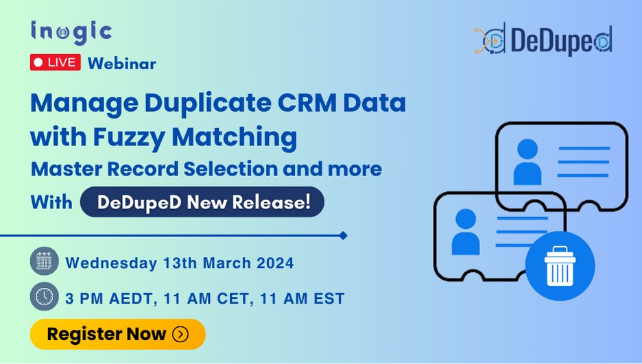 Maplytics's tweet image. #DeDupeD offers the ultimate solution for achieving data hygiene in your #Dynamics 365 CRM.
Join Webinar To Know More- bit.ly/47z4GU5

#dataduplication #msdyn365 #duplicatecrmdata