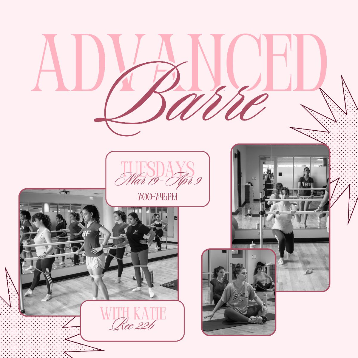 💪 Dive deeper into BARRE excellence with our 4-week Advanced program!

🌈 Join Instructor Katie as she guides you through dynamic sessions designed to elevate your skills and knowledge.

🪩 Sign up today in the link in our bio!