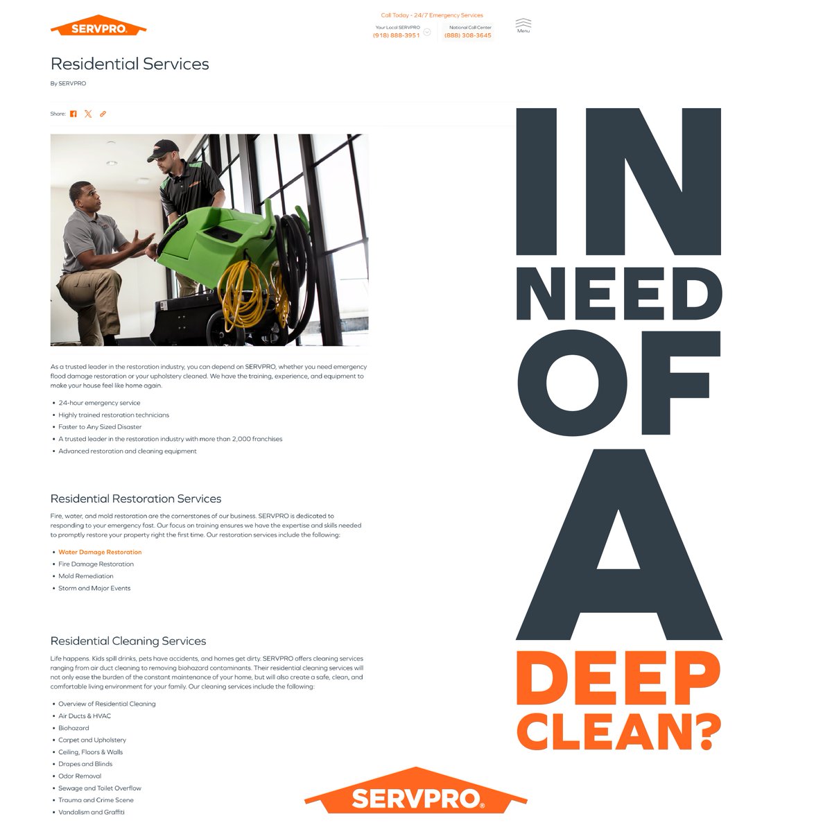 Textiles act as filters, trapping dust, dirt, and more. Regular vacuuming is key for a healthier home. When in doubt, call SERVPRO for thorough cleaning services!  

servpro.com/resources/why-…