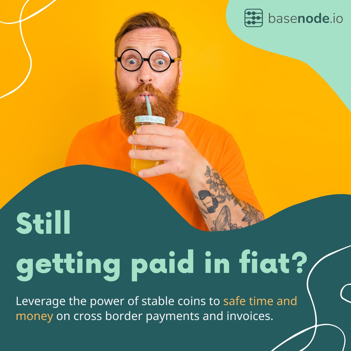 💭 Did you know that dollar backed stable coins like #USDT can be sent for less than a cent anywhere in the world?

📈 Start taking advantage with our free crypto invoice generator!

🎯 Check out basenode.io to learn more.

#startup #paymentsolutions #invoices #web3