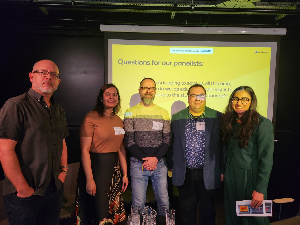 Nurun Nahar 🇧🇩🇬🇧 (@mandrakenoor) on Twitter photo Fabulous experience being a panelist at the <a href="/Mentimeter/">Mentimeter</a> Listen Show discussing #GenAI for teaching and learning in #HigherEd with @mart_compto <a href="/DrKristandl/">Gerhard Kristandl</a> and Christopher Bonfield from <a href="/UniofBath/">University of Bath</a>. Such brilliant engagement! Thank you for having me 🙏 Fabulous experience being a panelist at the <a href="/Mentimeter/">Mentimeter</a> Listen Show discussing #GenAI for teaching and learning in #HigherEd with @mart_compto <a href="/DrKristandl/">Gerhard Kristandl</a> and Christopher Bonfield from <a href="/UniofBath/">University of Bath</a>. Such brilliant engagement! Thank you for having me 🙏