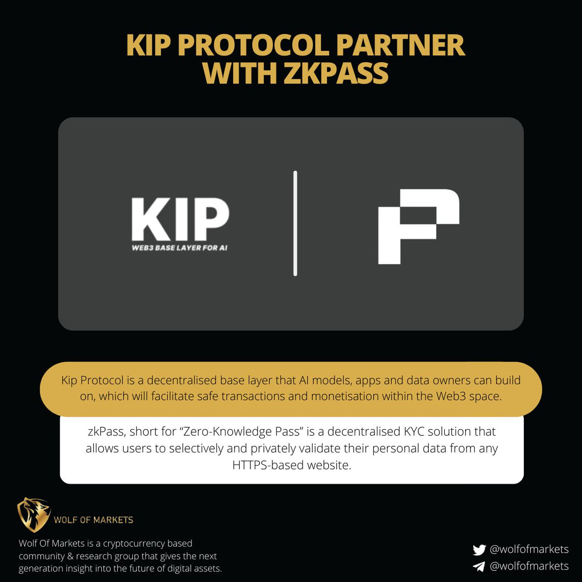 Our partners at <a href="/KIPprotocol/">KIP Protocol</a> have announced their new partnership with <a href="/zkPass/">zkPass</a>.