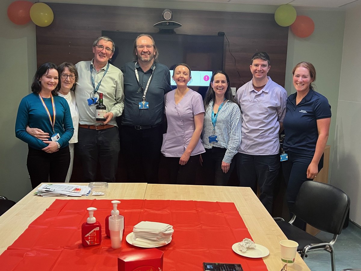 3CF_ie's tweet photo. Wishing Prof Liam Plant a very happy #retirement from all of us at the adult #CF unit. #CFLD @UccDeptMed @CUH_Cork https://t.co/yHn77uLOa7