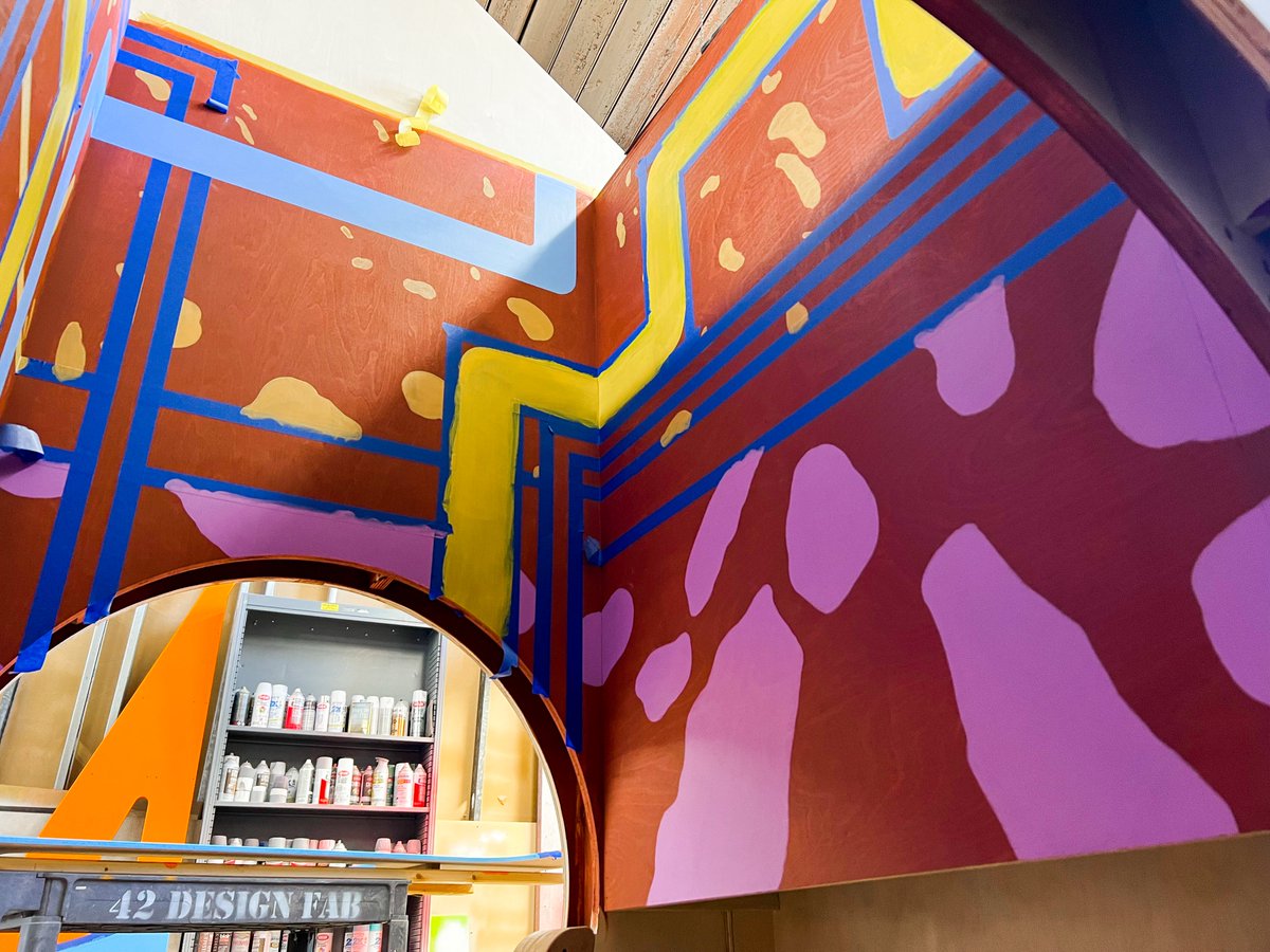 Our finishing room has had no shortage of paint projects this month.

Here's a sneak peak of some detail work in progress!! 🕳

#42designfab #customcreations #42df #museumexhibit #exhibitdesign #museumfabrication
