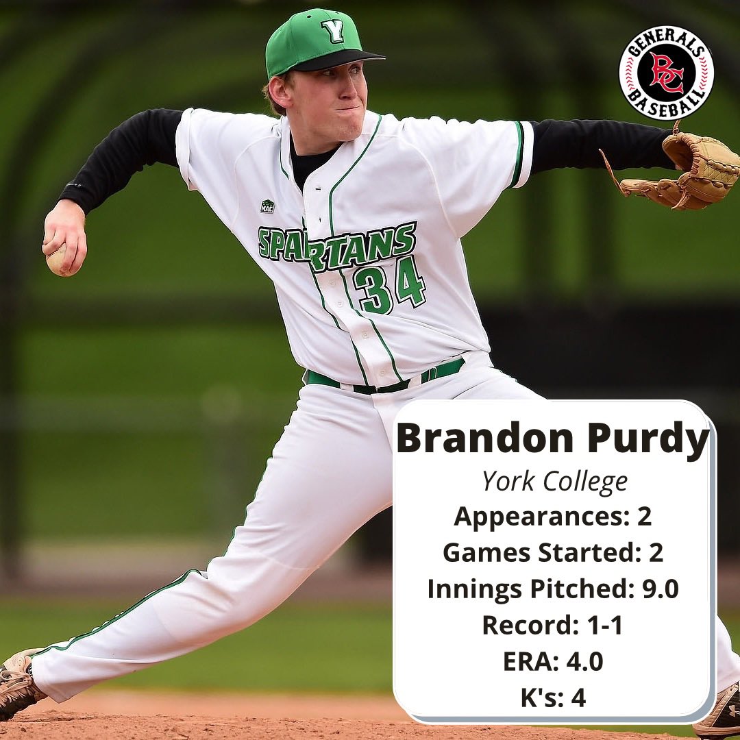 buckscobaseball's tweet photo. Alumni Update: Checking in on the Generals Class of 2021. Pt. 1

Brandon Purdy - York College
Jake Schweiker - Chestnut Hill
Joey Purcell - Slippery Rock
Tim Mastrogiovanni - Stockton University https://t.co/PJD0D9jzYG