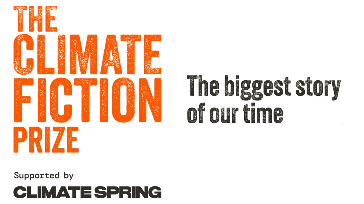 📚We’re beyond excited to announce our partnership with #TheClimateFictionPrize, a new major literary award! Alongside our continued work on supporting & incentivising climate stories for film & TV, we now are pleased to also amplify the reach of climate fiction with this Prize.