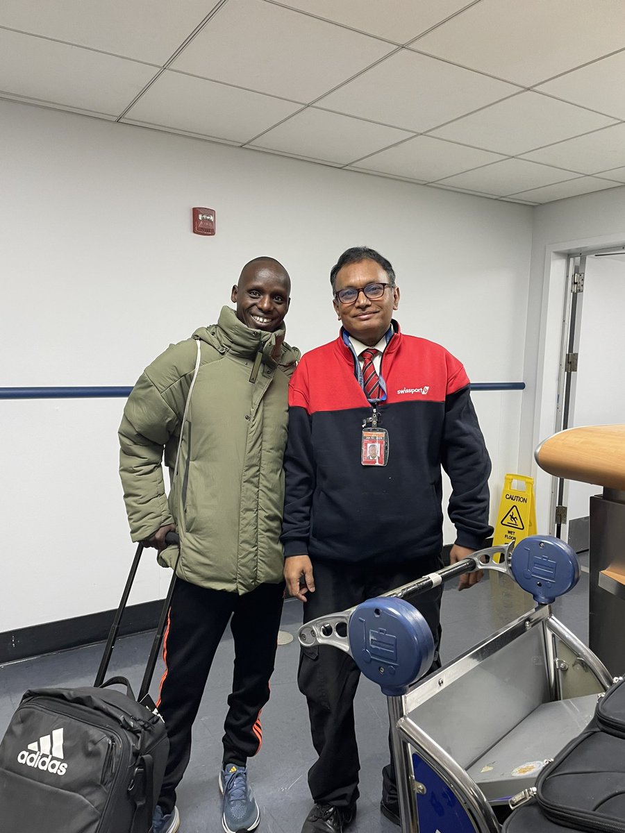 Sam Grotewold (@s_grotewold) on Twitter photo Thanks to <a href="/DorianJKail/">Dorian Kail</a> and <a href="/JFKairport/">John F. Kennedy Airport</a> staff who helped get Abel Kipchumba - and his AWOL luggage - to NYC for the #UnitedNYCHalf. Thanks to <a href="/DorianJKail/">Dorian Kail</a> and <a href="/JFKairport/">John F. Kennedy Airport</a> staff who helped get Abel Kipchumba - and his AWOL luggage - to NYC for the #UnitedNYCHalf.