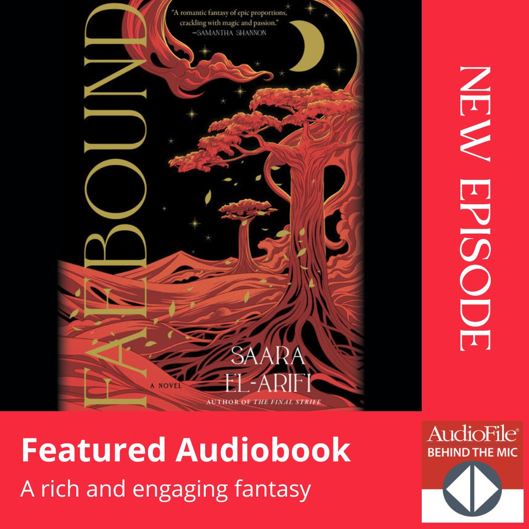 🎧 New Ep: @TheRealBahniT narrates @saaraelarifi’s high fantasy tale that’s laced with romance and danger. Host Jo Reed, Emily Connelly dive into the story of Black elves, fae, and magic. @PRHAudio bit.ly/3M8l2JP