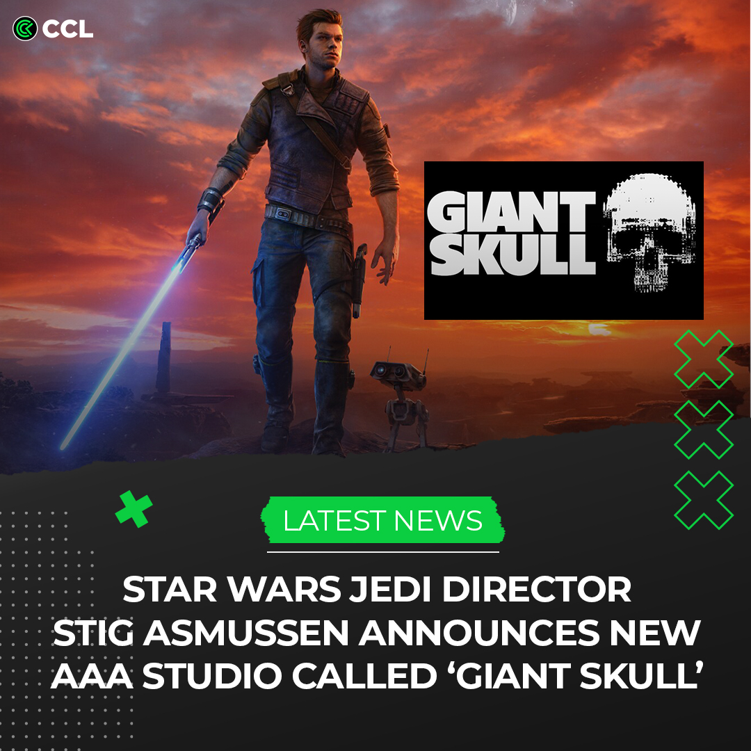 Stig Asmussen, the director of Star Wars Jedi: Survivor, left Respawn back in September 2023 and has now announced the launch of his own game studio, Giant Skull. 💀 He said as a studio, #GiantSkull is 'dedicated to building gameplay-driven, story immersed action-adventure games…