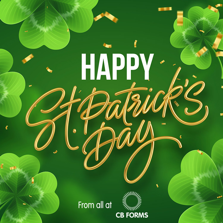 CBForms's tweet image. Happy St. Patrick's Day from all at CB Forms 🇮🇪🍀
#stpatricksday #ireland #cbforms #carrigtwohill