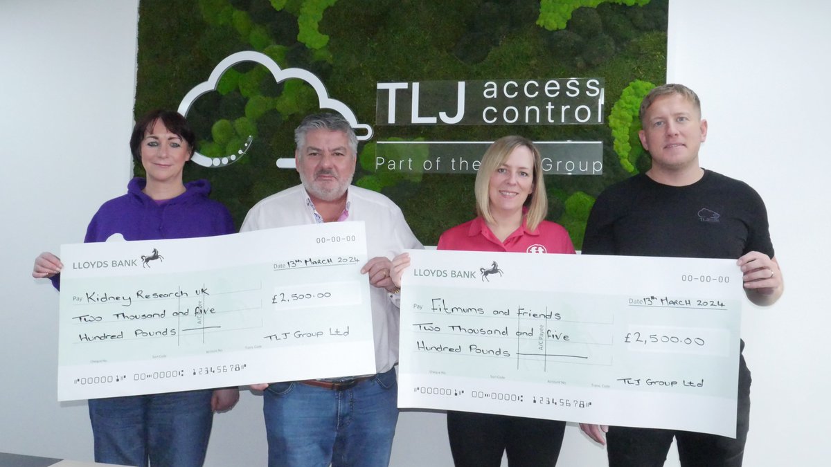 TLJ employees voted for @Kidney_Research & @FitmumsF to be our charities of the year for 2024 & to kick start the fundraising we have given each charity a donation of £2,500! We're looking forward to working with both charities over the coming year.
#charityoftheyear #fundraising