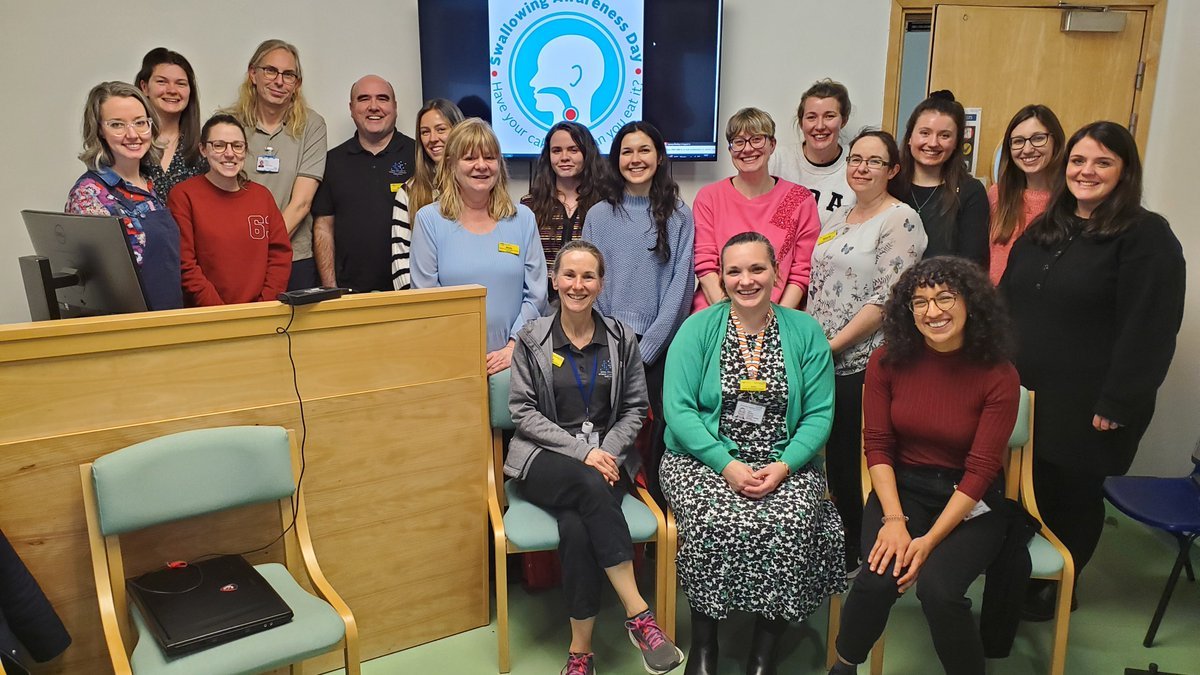 Celebrating Swallowing Awareness Day 2024 with the UHSussex Acute SLT teams meeting for our Dysphagia Summit - aligning practice, sharing evidence and promoting the future of Dysphagia management in our Trust. <a href="/RCSLT/">RCSLT 💙</a>