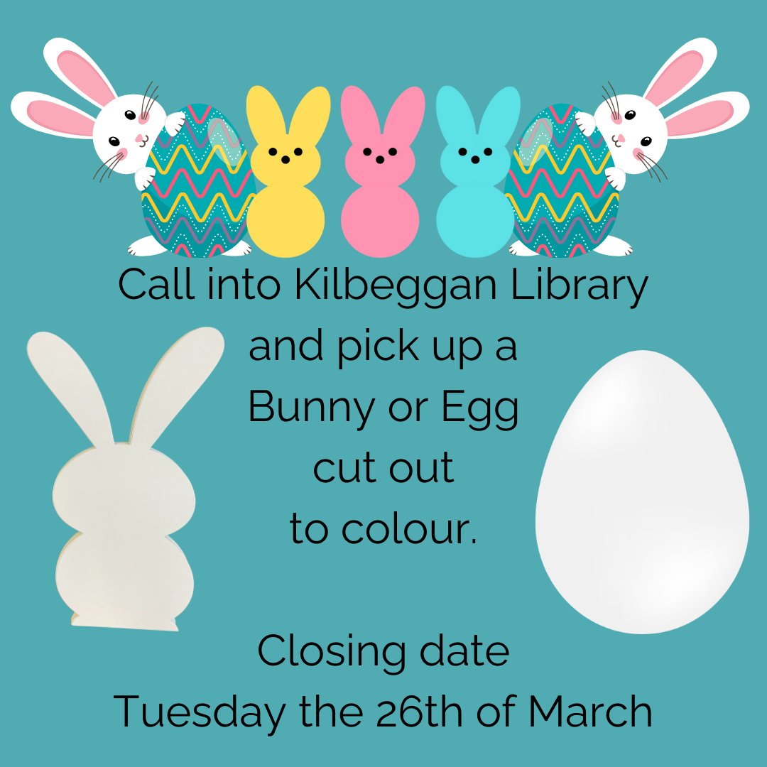 whcclibrary's tweet photo. Enter our Easter Colouring competition to be in with a chance to win a Chocolate Easter Egg. Westmeath County Council #colouring #easteregg #funateaster https://t.co/cKV9xp0oru
