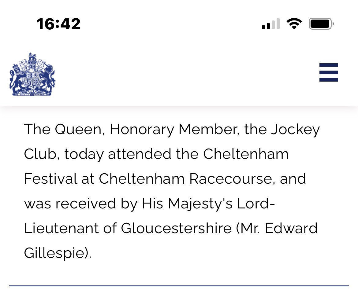 It was a work event !

How much longer will allow them to take us for a ride?

#queencamilla #Cheltenham2024 #NotMyKing