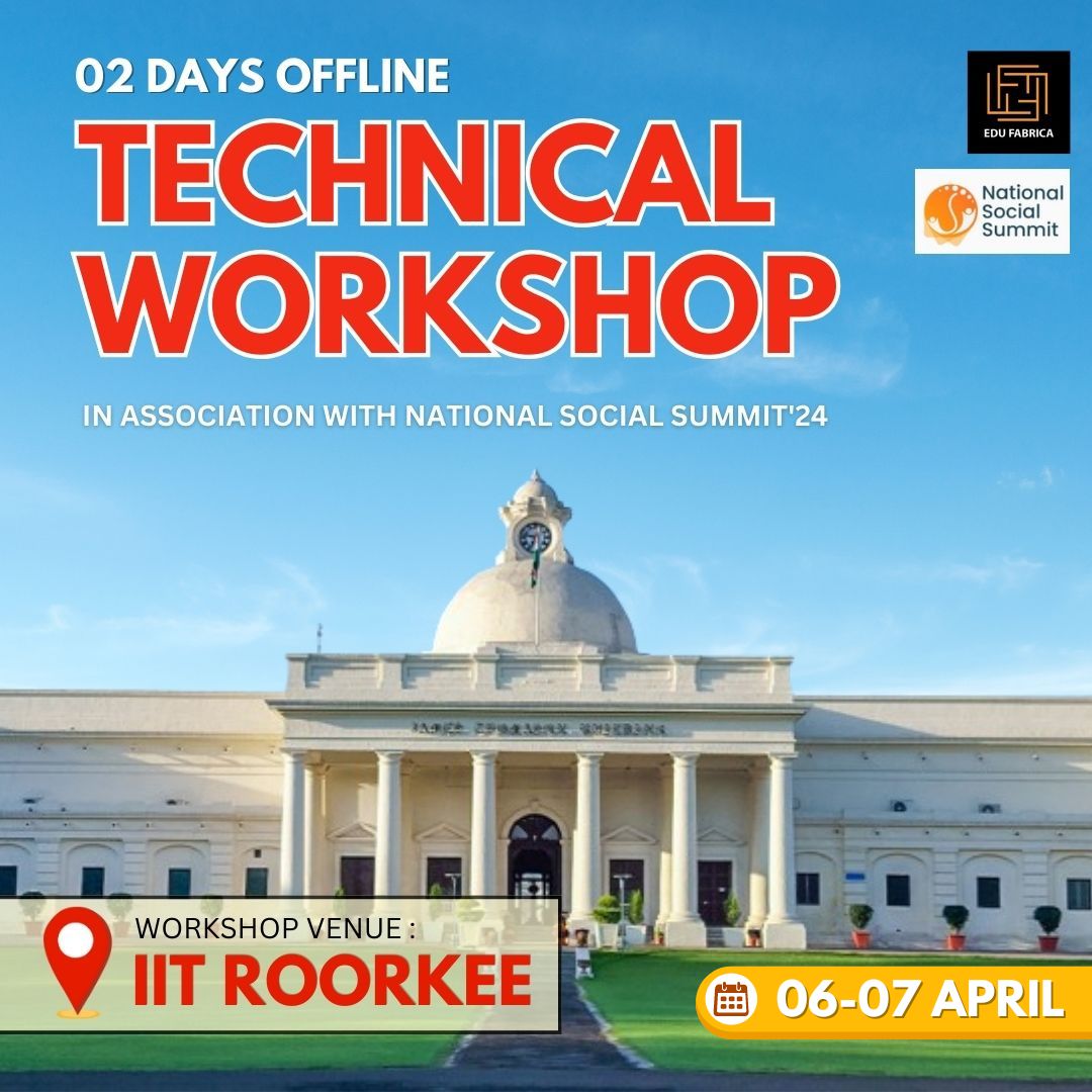 📞 Contact for Queries:
Phone: 9354823927
Email: info@edufabrica.net
🌐 Website: edufabrica.net

#TechnicalWorkshop #Edufabrica #NationalSocialSummit #IITRoorkee #Workshop2024 #HandsOnLearning #iit #job #intern #science