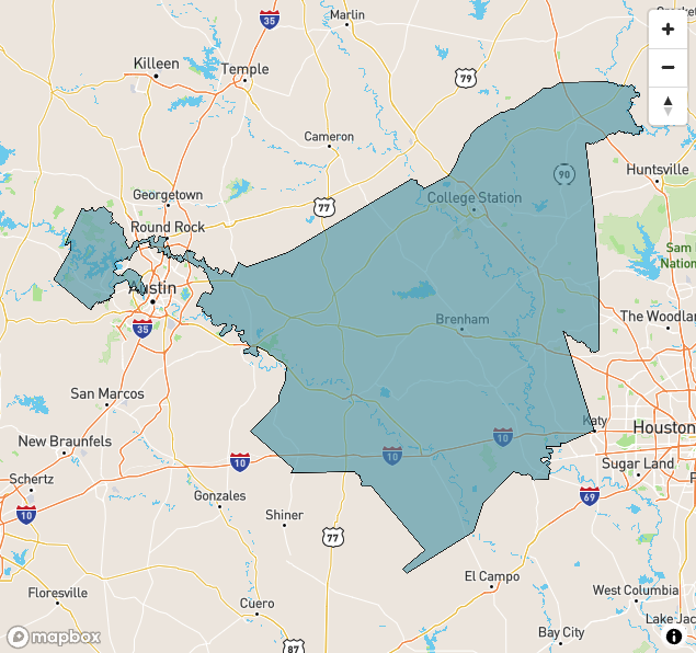 Some congressional districts are unbelievable. I'm sure it was a big 'ol laugh-fest when the Republicans drew up the Texas 10th. Whoever drew up our maps should have a permanent spot on @texasmonthly's bum steers list. Map via @TexasTribune texastribune.org/directory/dist…