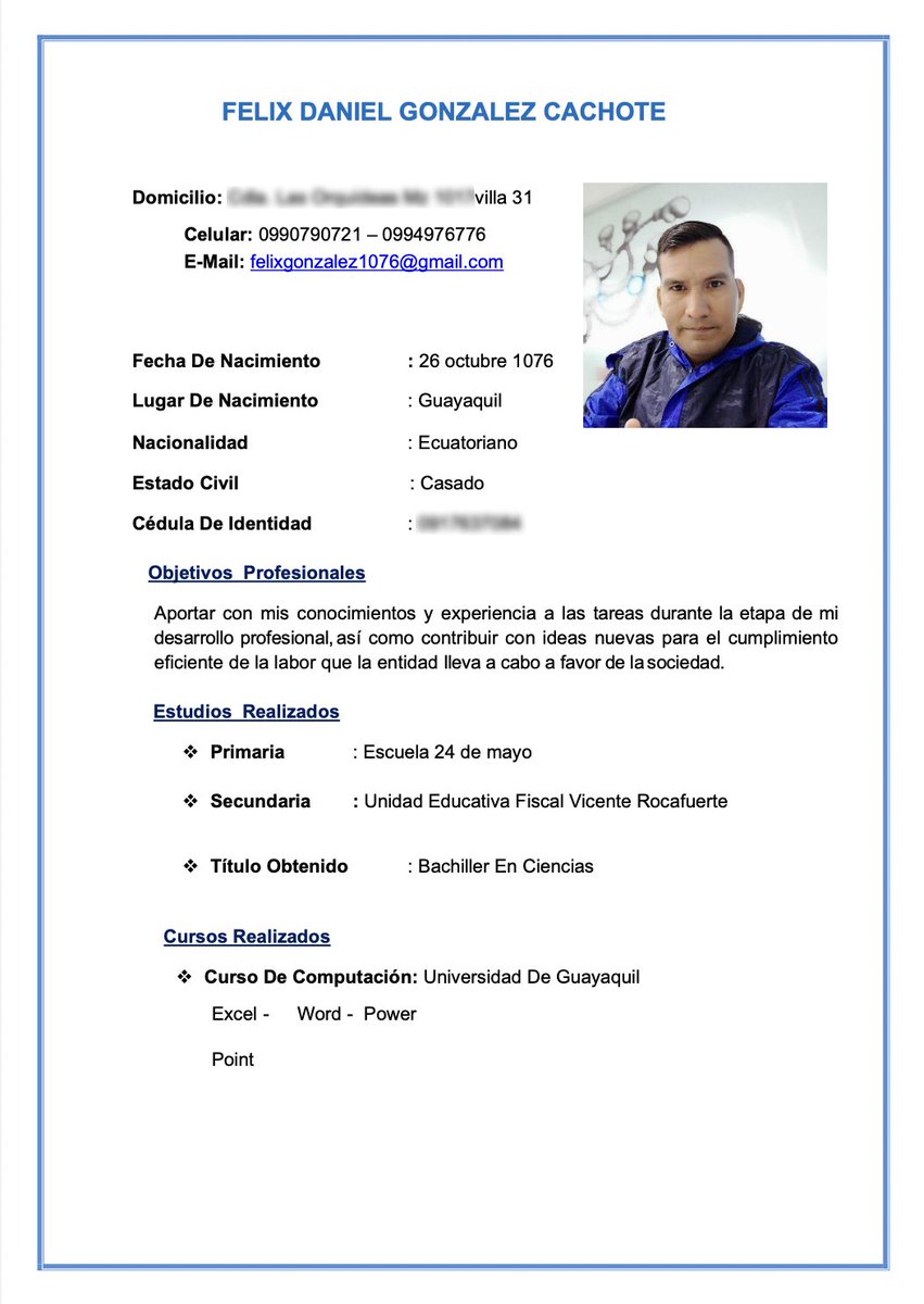 ¡CHICOS DON FELIX BUSCA EMPLEO! El viernes se quedó sin trabajo.
Confianza nivel: Con el mandaba a hacer pagos en efectivo, a ojos cerrados (algo que ya no se tiene así nomás)

**Es mensajero, hace trámites, etc y tiene su propia moto Y LA MEJOR ACTITUD Y EDUCACION

RTRTRT