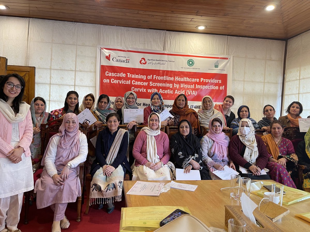 Healthcare providers in Gilgit underwent a comprehensive 4day training on cervical cancer screening via visual inspection with acetic acid (VIA), spearheaded by Dr. Neelum lead Master Trainer. ⁦@TalaihaChughtai⁩ ⁦⁦@AKF_Global⁩ ⁦@akhs_p⁩ ⁦@Faridashah3⁩