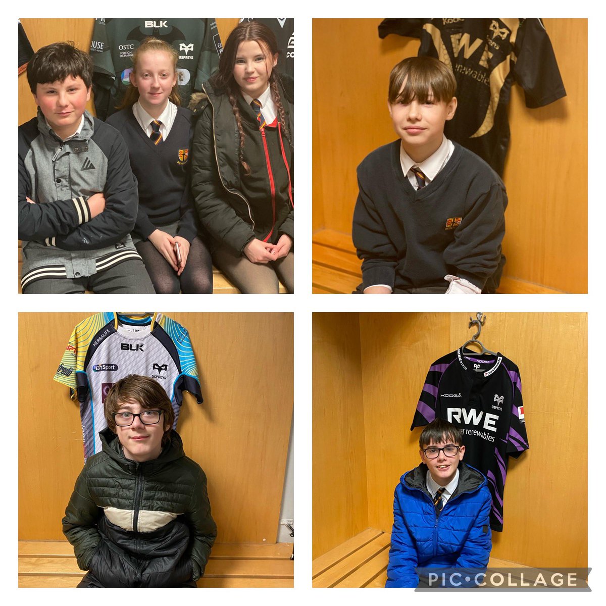 Today, some of our pupils who take part in the TACKLE project were lucky enough to have a stadium tour. We started with a look at jerseys past and present. @CommunityOsprey