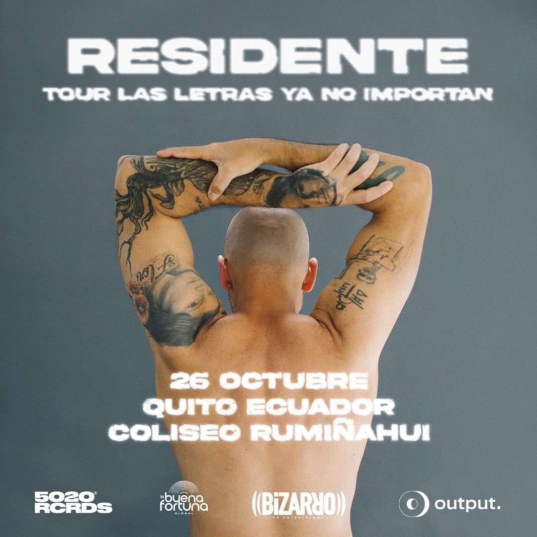 ntendenciasec's tweet photo. 🇪🇨 | ¡Confirmado Residente vuelve a #Quito! 

René Pérez, conocido por su nombre artístico como ‘Residente’ anunció una nueva gira de conciertos. El tour ‘Las letras ya no importan’ llegará a Quito, Ecuador; el 26 de octubre, en el coliseo Rumiñahui. Las entradas estarán a la venta el viernes 15 de marzo.