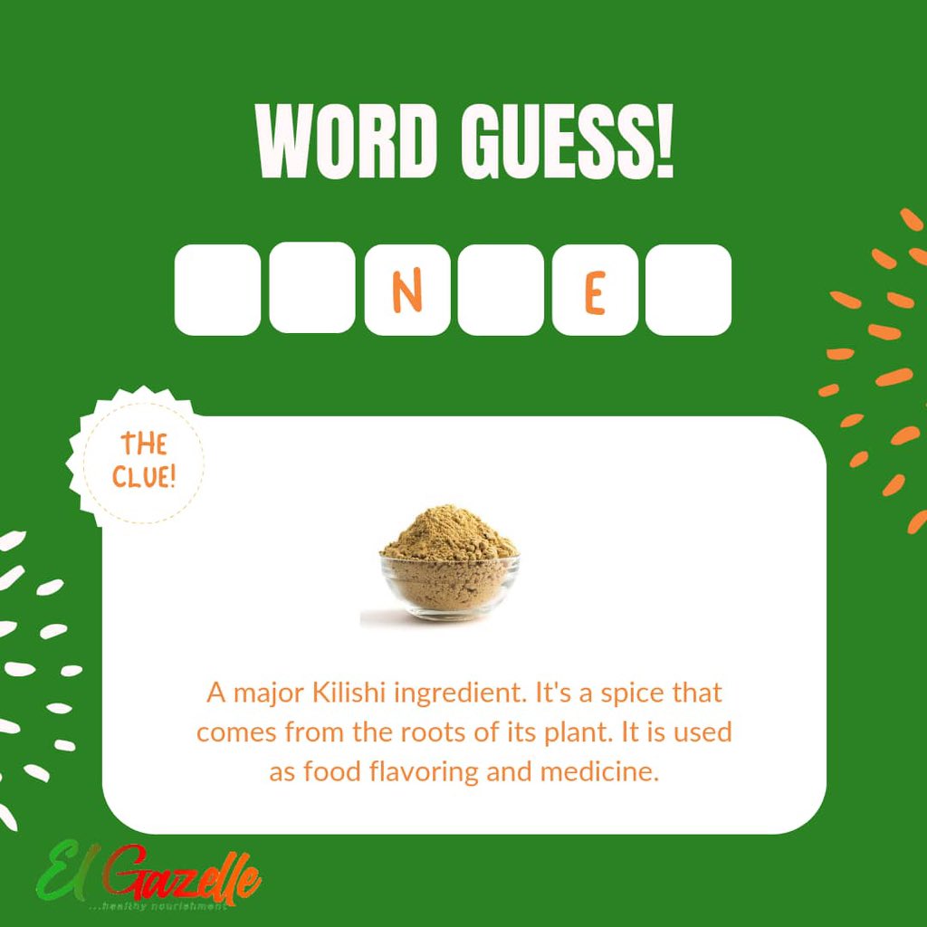 Can you guess the word ???

Let’s see the first five people to guess it right 😀😀

#GUESSTHEWORD
#KilishibyElGazelle #Kilishi