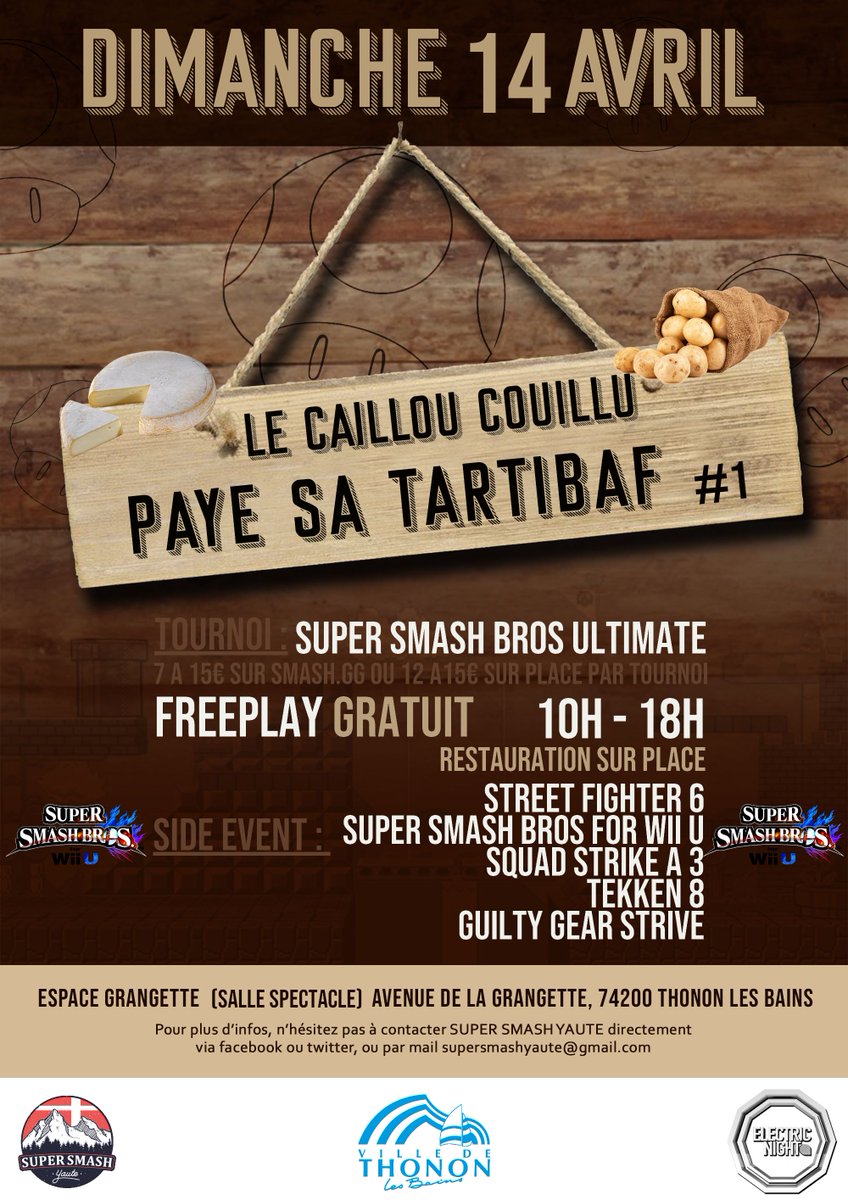SuperSmashYaute 🔜 Rebloch'arena (@supersmashyaute) on Twitter photo Le meilleur joueur 2023 de Haute Savoie, <a href="/Caillou_Couillu/">Le Caillou Couillu</a> , paye Sa Tartibaf en avril et ses side event seront :
🤯Super Smash bros For Wii U
3⃣Squad Strike SSBU (Gratuit)
Retour 10 ans en arrière pour la version précédente de Smash
Il y aura aussi bien évidemment
Suite ⬇️ Le meilleur joueur 2023 de Haute Savoie, <a href="/Caillou_Couillu/">Le Caillou Couillu</a> , paye Sa Tartibaf en avril et ses side event seront :
🤯Super Smash bros For Wii U
3⃣Squad Strike SSBU (Gratuit)
Retour 10 ans en arrière pour la version précédente de Smash
Il y aura aussi bien évidemment
Suite ⬇️
