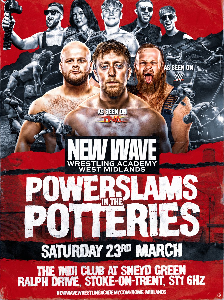 NWW_WestMidland's tweet photo. ‼️ LOW T1CKET ALERT ‼️ 

We now have less than 10 T1ckets remaining for our debut show POWERSLAMS IN THE POTTERIES on March 23rd! 

The new wave is coming, will you be apart of it?

🎟️ https://t.co/2pmkxC3Gfu https://t.co/MLk7mK9NlH