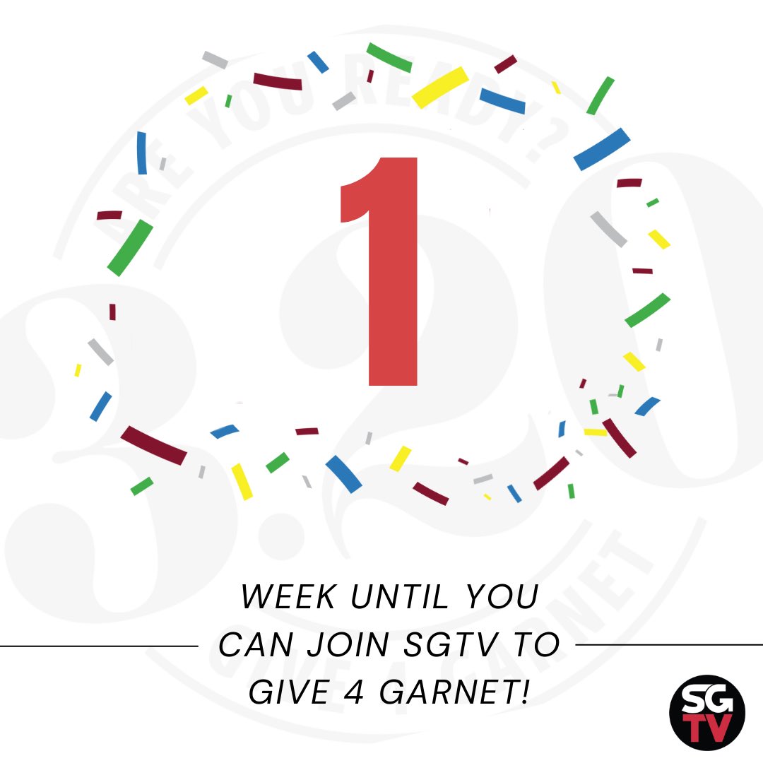 Give 4 Garnet is ONE week away, and SGTV needs your help! 

For more information on how you can give to support SGTV visit 🔗: give4garnet.sc.edu/giving-day/796…