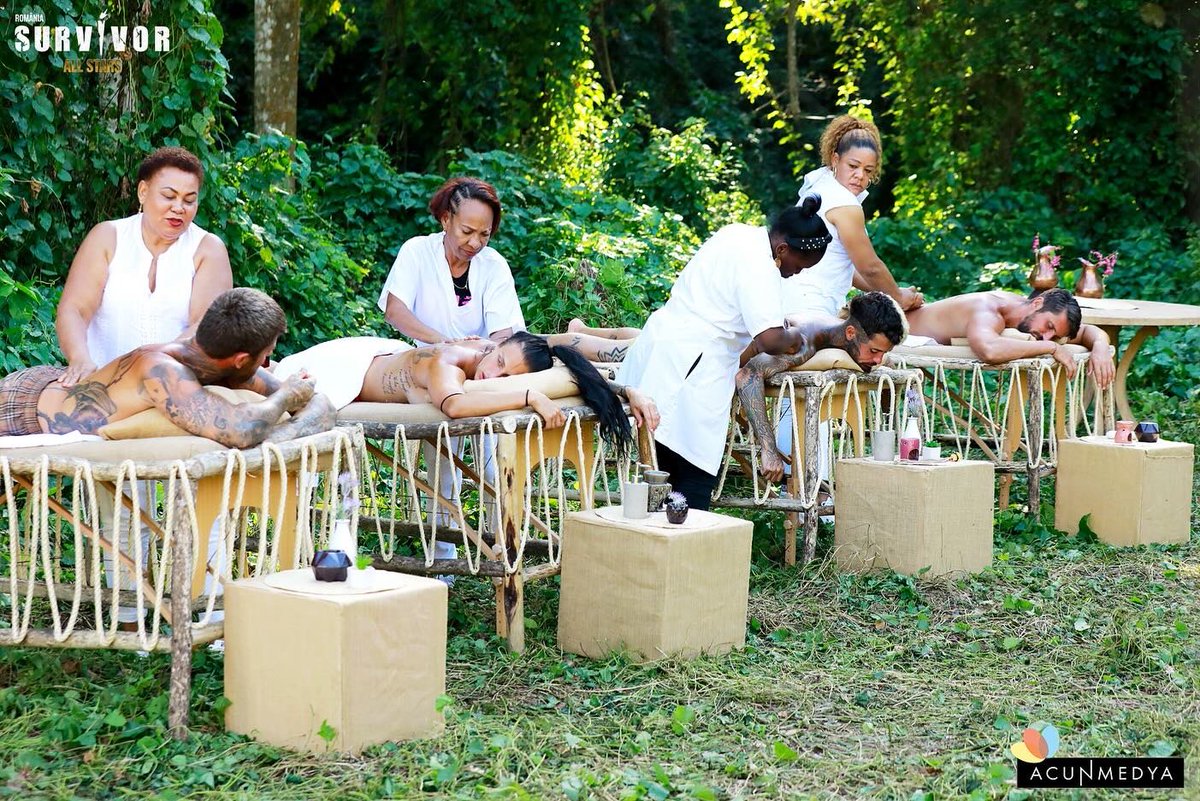 acunmedyaglobal's tweet image. 🇷🇴 Survivor Romania All Stars contestants got pampered with a luxurious spa reward after their arduous battles on the parkours. 🧼🧴 
It’s impressive how they recharge their energy amidst all the challenges! 💪🤩 

#SurvivorAllStars #SurvivorRo #ProTv