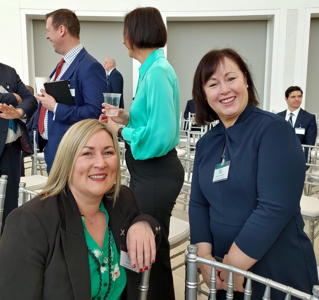 #AwakenHub/#AwakenAngels Clare McGee in DC for #StPatricksWeek with @Andrea_Haughian #InvestNI at InterTradeIreland's event promoting all #Ireland and Transatlantic Trade. #iti2024. Mary McKenna was in the panel promoting #women #founders & investors.