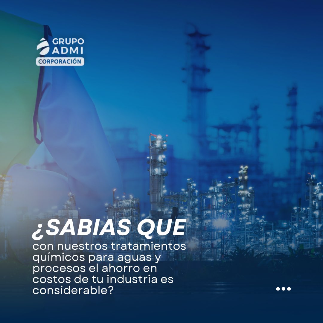grupoadmicorp's tweet image. #GrupoADMI ✅🏭 ¡Descubre cómo nuestros tratamientos químicos para aguas y procesos pueden ayudarte a ahorrar costos en tu industria!

📲0414-4309664 0 al 0424-4981729.

#TratamientosQuímicos #AguasIndustriales #viral 
#AhorroDeCostos