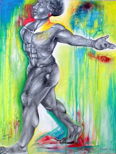 Bonjour the talented 🤩

Pour plus de peinture☺️🤠

My website ➡️ myriam-andrew.fr

#newpost2024 #paint #blackwork #peinturecontemporaine #artistefrancais #viralpage #blackart #Arte #art  #anatomie  #muscle #originalart #anatomy
#FolloForFolloBack
To be continued 🏃🏿‍♀️