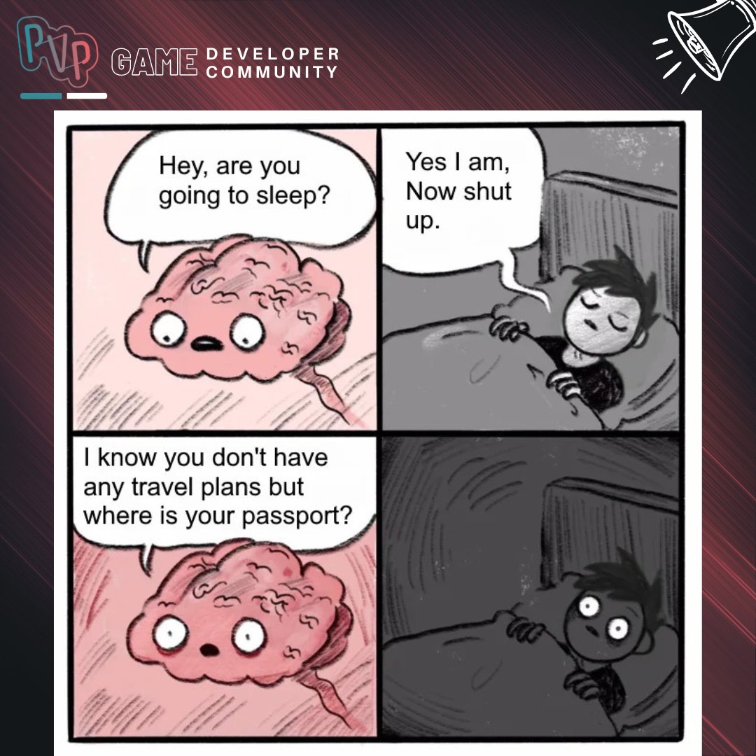 PVPcircuit's tweet image. Sleep vs. Game Progress: The eternal struggle! 😴🎮 Save wisely, fellow gamers!

#gamerproblems #memes #gamememes #indiegame #gamedev #gamingcommunity #videogamedev #gaming