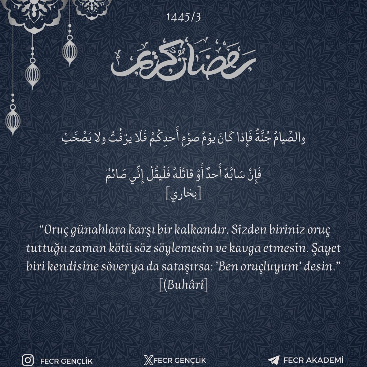 FecrGenclik's tweet photo. 3 Ramazan 1445 https://t.co/1ZCJ1gBPcx