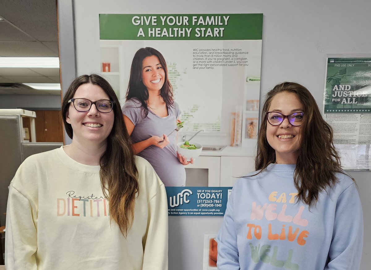 During #NationalNutritionMonth we celebrate National Registered Dietitian Nutritionist Day on March 13th! We salute our dietitians Brooke and Allie, and we're thankful for our entire WIC team! #HealthyStartsHere